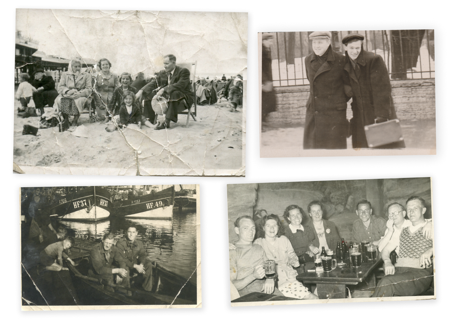 Family archive collage